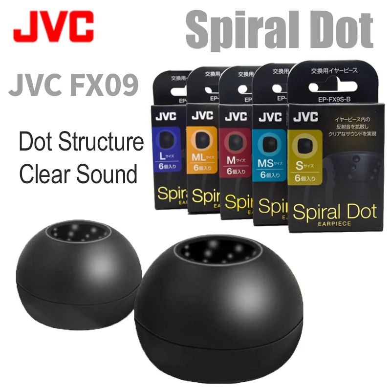Anker Speaker Soundcore Boom 2 - Almohadillas JVC Spiral Dot, puntas de