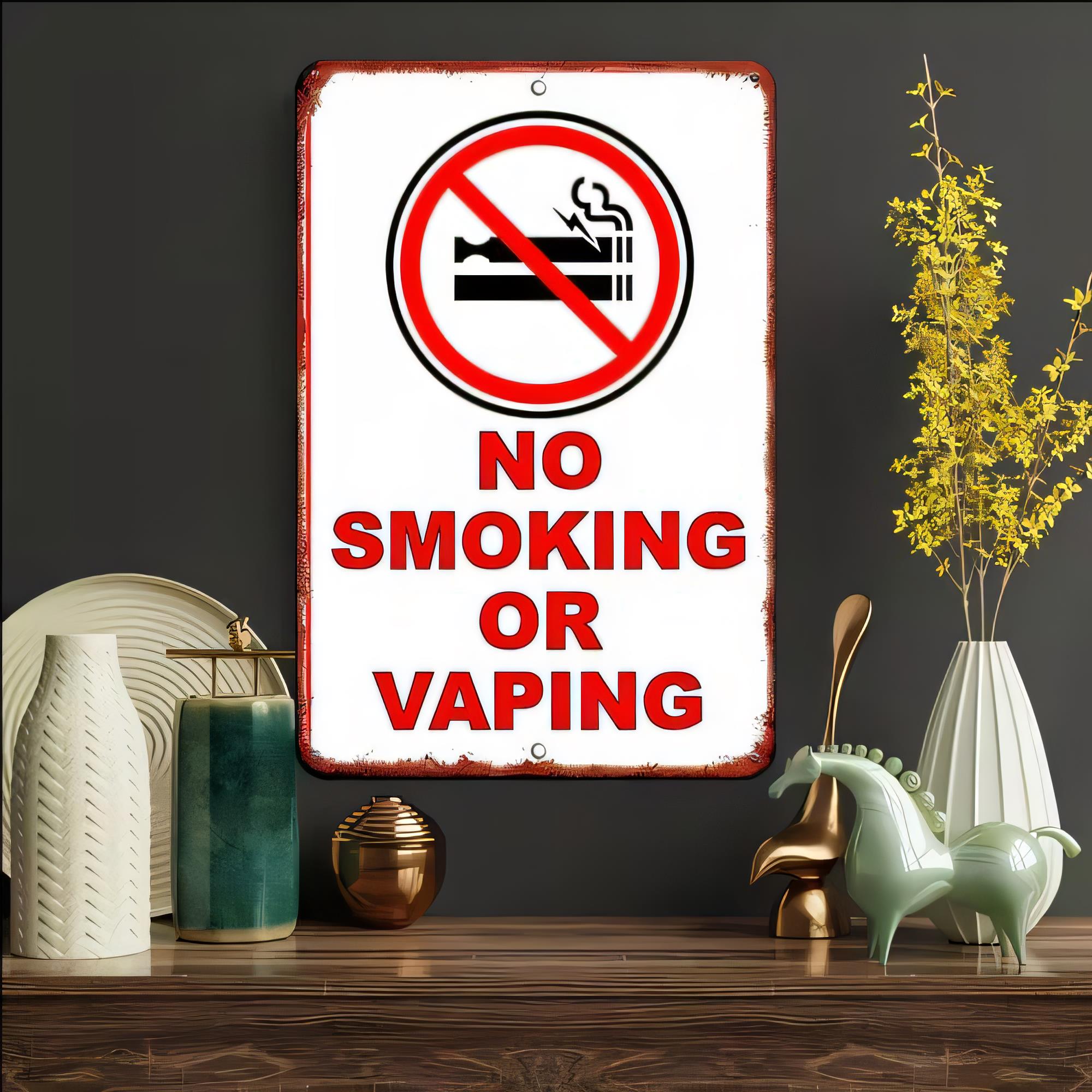 Letrero de Metal Retro, Prohib - Vape Decoration reseña y precio